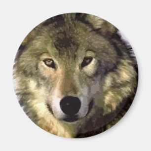 Aimant Loup gris