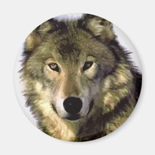 Aimant Loup gris