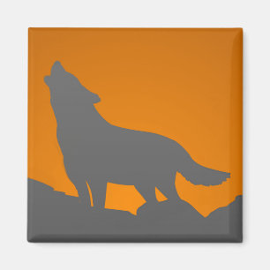 Aimant loup hurlant