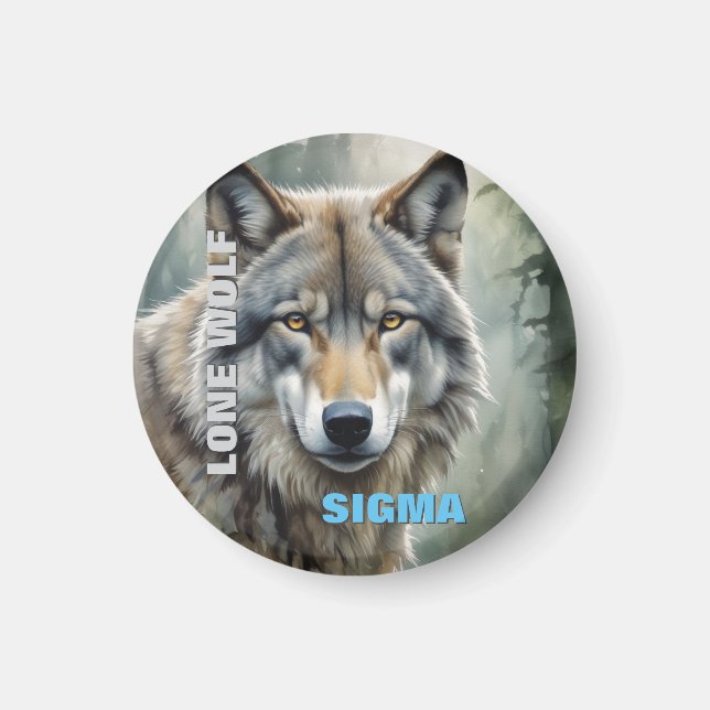 Aimant Loup solitaire masculin de Sigma (Devant)