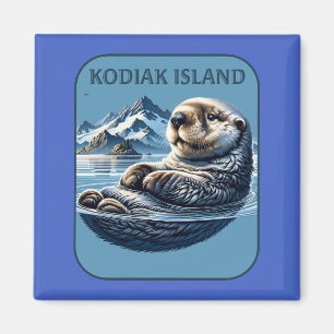 Aimant Loupe de mer de l'île Kodiak Alaska