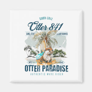 Aimant Loutre 841 Loutre de surf 841 Planche de surf Cali