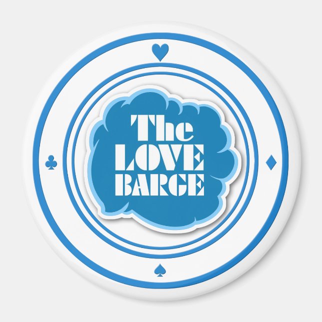 Aimant LOVE BARGE puissant Magic Magnet! (Devant)