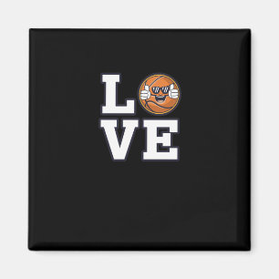 Aimant Love Basketball Design Avec Cool Emoji Et