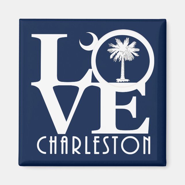 Aimant LOVE Charleston Caroline du Sud (Devant)