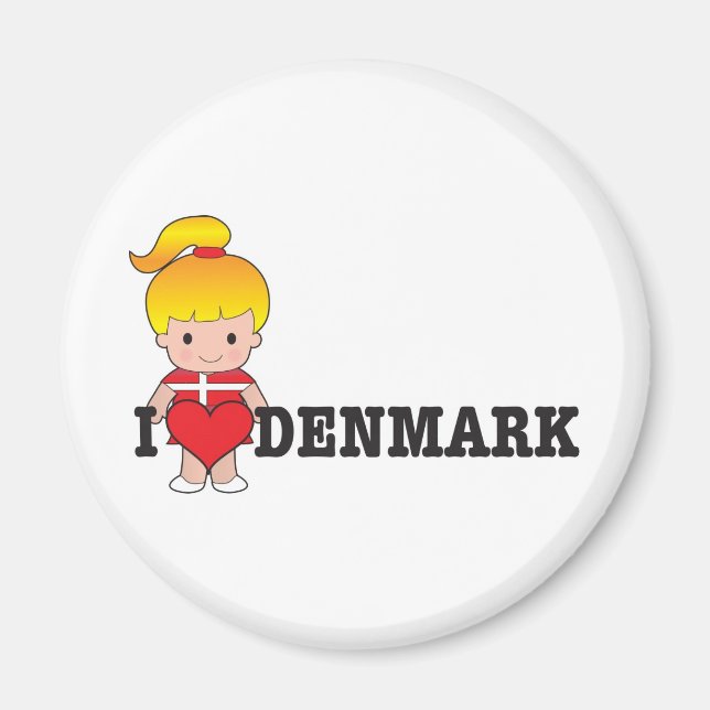 Aimant Love Danemark (Devant)