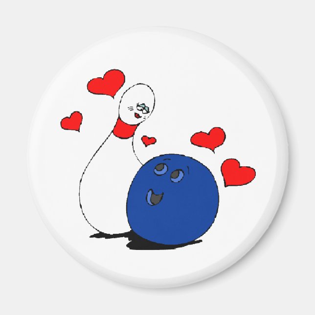 Aimant Love de bowling (Devant)