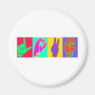 Aimant LOVE DE Langue DES Signes