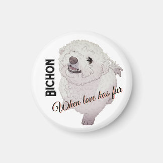 Aimant Love has Fur Bichon