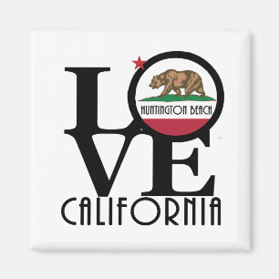 Aimant LOVE Huntington Beach