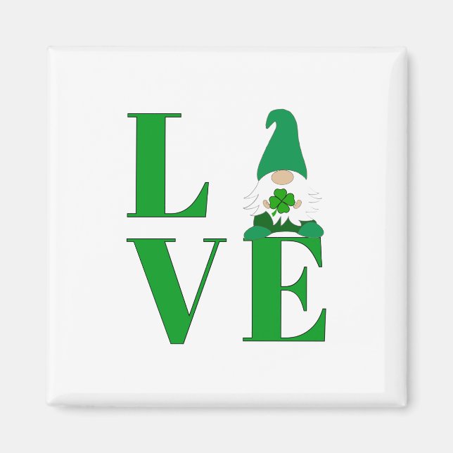 Aimant Love Irish Gnome (Devant)