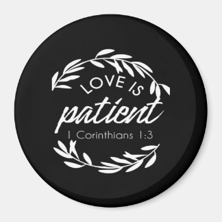 Aimant Love Is Patient Corinthians Scripture Minimal Desi
