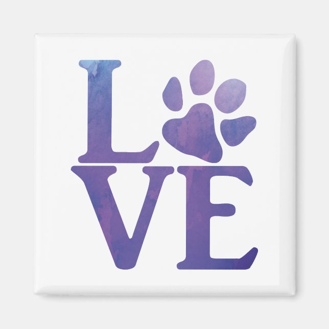 Aimant Love Paw Classic Purple (Devant)