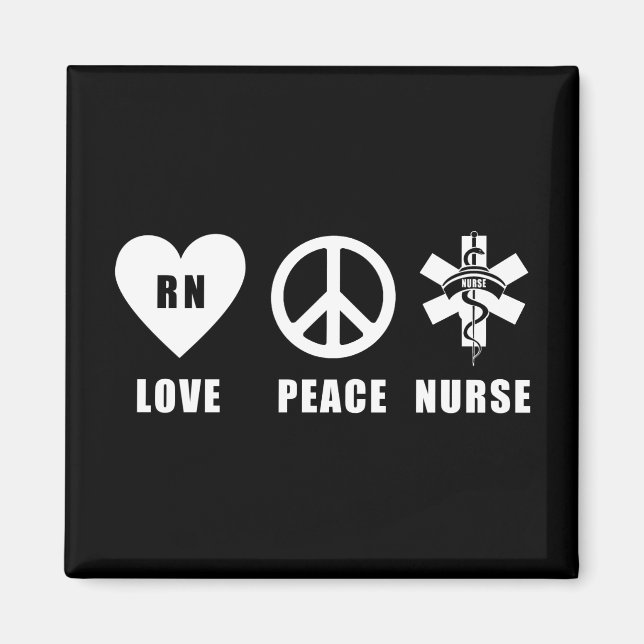 Aimant Love Peace RN (Devant)