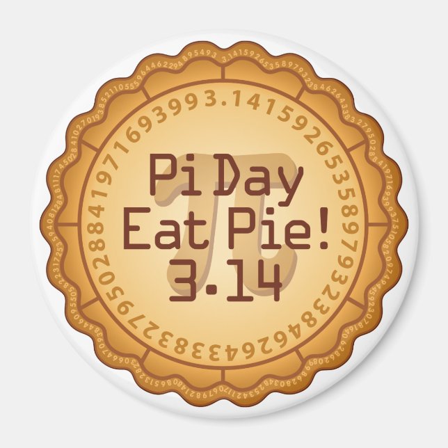 Aimant Love Pi Day, 14 mars ? Mange PIE (Devant)