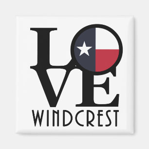 Aimant LOVE Windcrest Texas