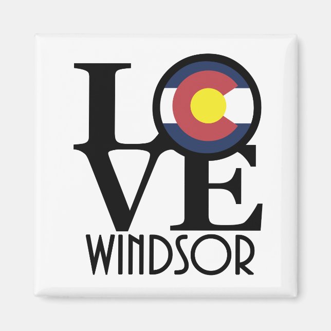Aimant LOVE Windsor Colorado (Devant)