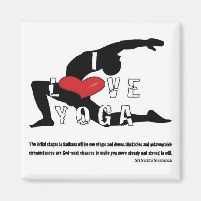 Aimant Love Yoga (Devant)