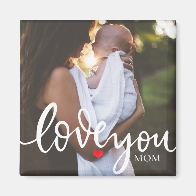 Aimant Love You Script Photo (Devant)