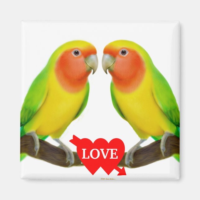 Aimant Lovebird Love Love (Devant)