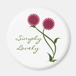 Aimant Lovely Blooms Magnet, Fuchsia