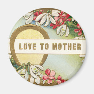 Aimant Lover to Mother Horseshoe Floral Flowers