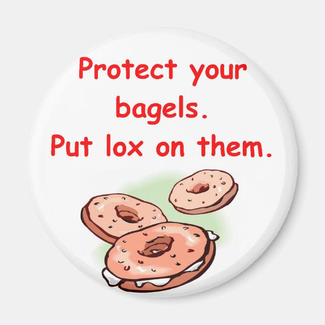 Aimant lox et bagels (Devant)