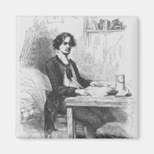 Aimant Lucien de Rubempre écrivant une lettre