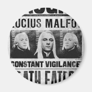 Aimant Lucius Malfoy Wanted Poster