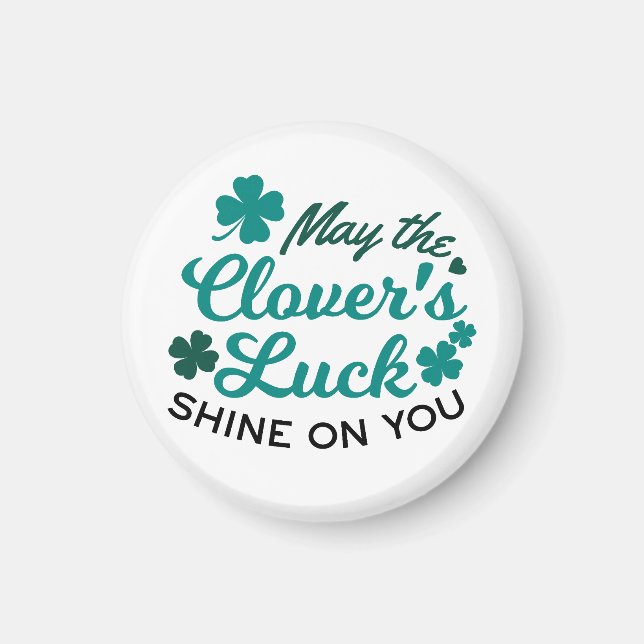 Aimant Lucky Clover Charm - Puisse la chance du Clover Sh (Devant)