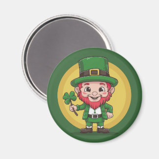 Aimant Lucky Leprechaun and Clover