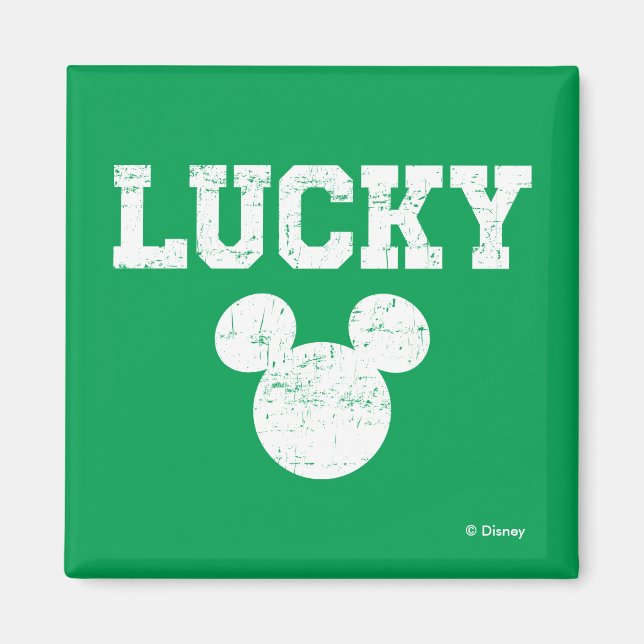 Aimant Lucky Mickey Mouse | Saint Patrick's Day (Devant)