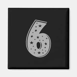 Aimant Lucky Number 6 Happy Birthday