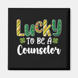 Aimant Lucky To Be A Counselor School St Patrick's Day