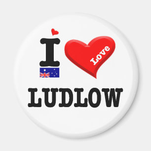 Aimant LUDLOW - I Love