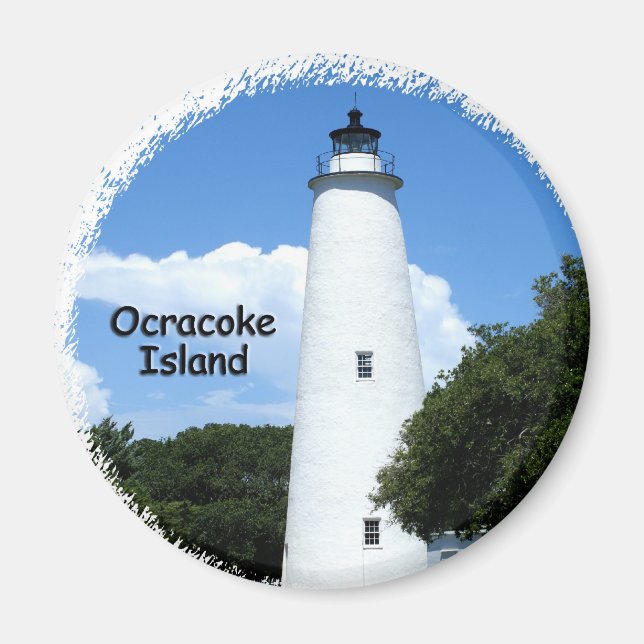 Aimant Lumière de l'île Ocracoke (Devant)