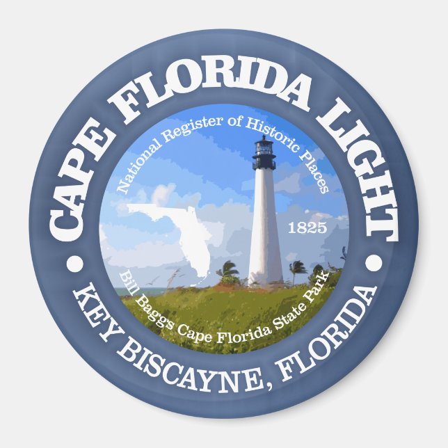 Aimant Lumière du Cap Florida (Devant)