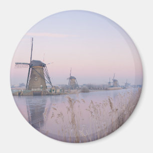 Aimant Lumière molle de lever de soleil en hiver