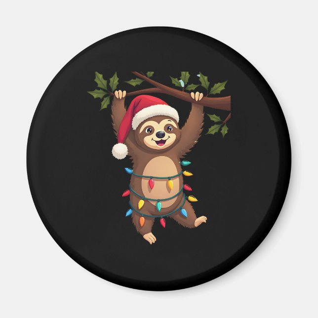 Aimant Lumières de Noël Fantaisie portant Casquette de No (Devant)