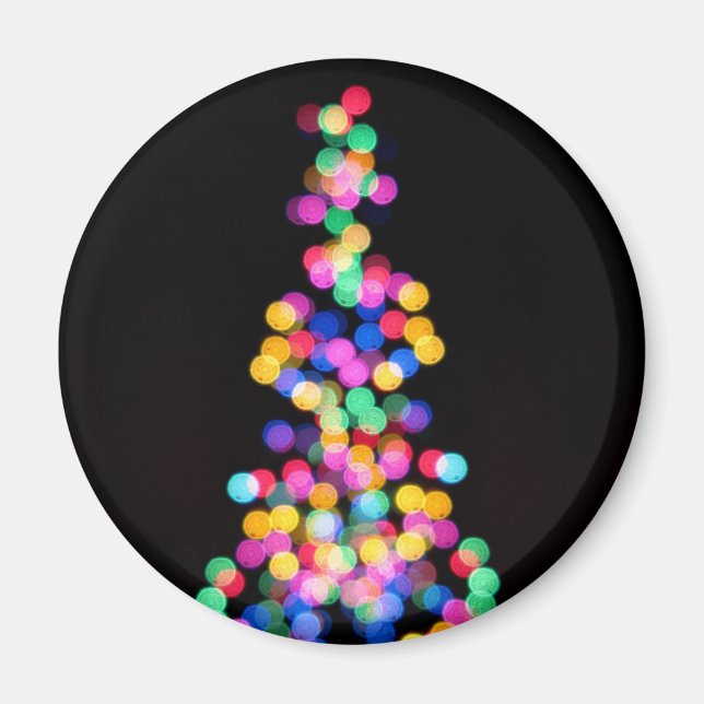 Aimant Lumières de Noël floues (Devant)