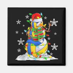 Aimant Lumieres de sapin de Noël bonhomme de neige de vol