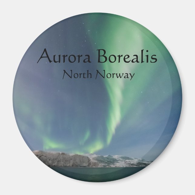 Aimant Lumières du Nord en Norvège (Devant)