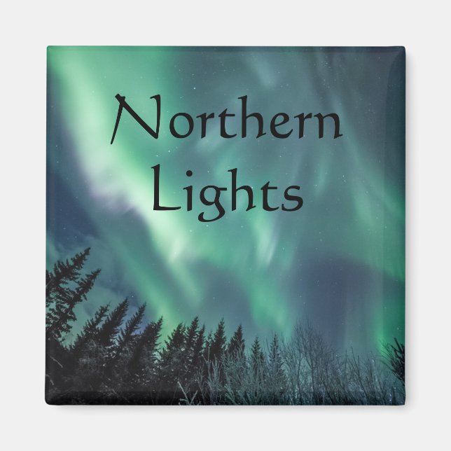 Aimant Lumières du Nord Scandinavie (Devant)