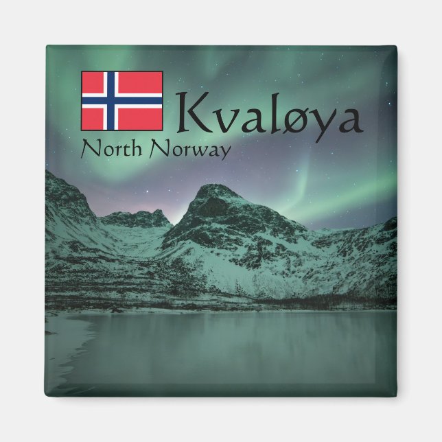 Aimant Lumières du nord vertes (Devant)