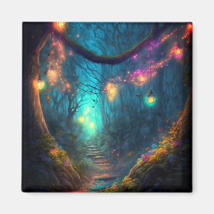 Aimant Lumières Fées Imaginaire Forêt Enchantée Magique