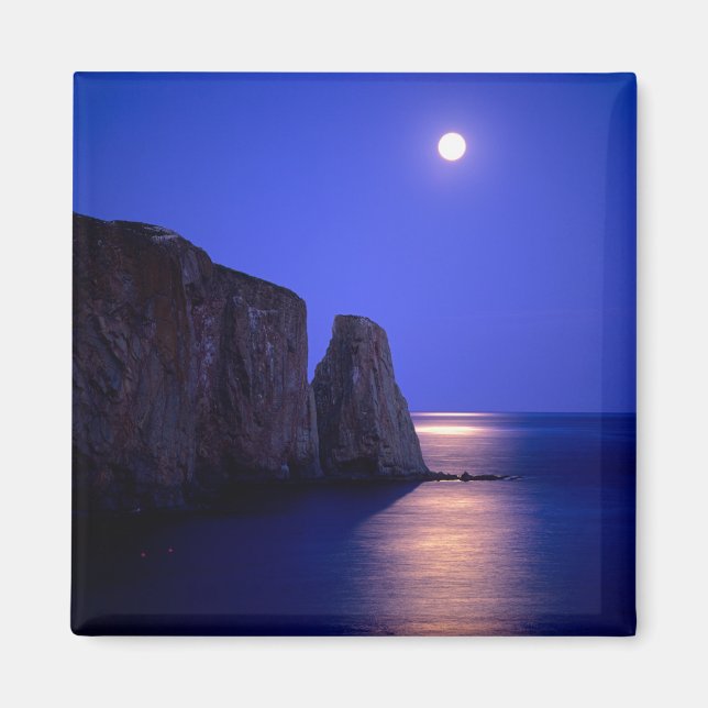 Aimant Lune À Dusk | Côte Gaspe de Perce Rock Québec (Devant)