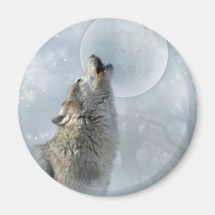 Aimant Lune bleue de loup