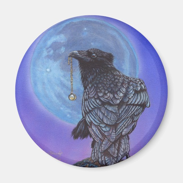 Aimant Lune de corbeau (Devant)