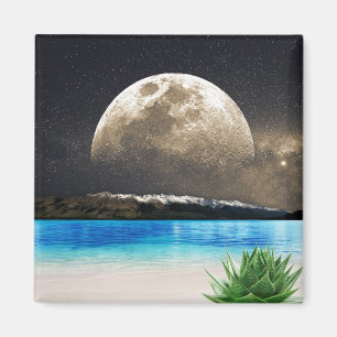 Aimant Lune Et Plage