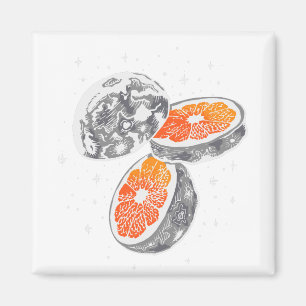 Aimant Lune orange